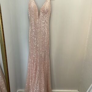 Jovani 66383, pink sized 6